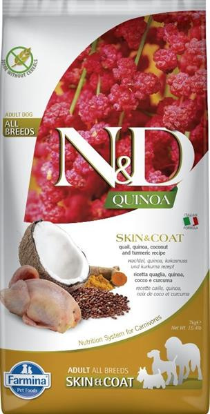 N&D Quinoa DOG Skin & Coat Quail & Coconut 7 kg 