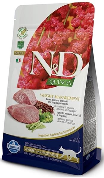 N&D GF Quinoa CAT Weight Mngmnt Lamb & Broccoli 300g