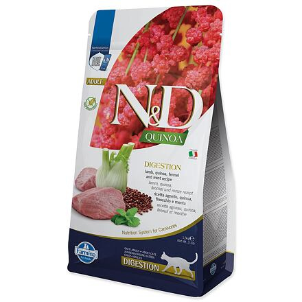 N&D GF Quinoa CAT Digestion Lamb & Fennel 1,5 kg