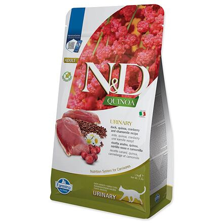 N&D GF Quinoa CAT Urinary Duck & Cranberry 1,5 kg