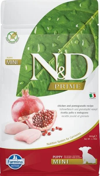 N&D PRIME DOG Puppy Mini Chicken & Pomegranate 800 g