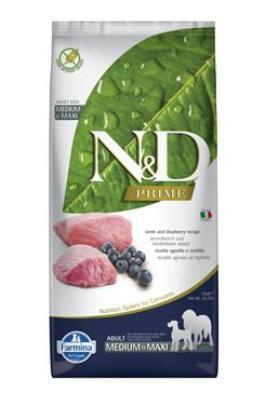 N&D PRIME DOG Adult M/L Lamb & Blueberry 12 kg