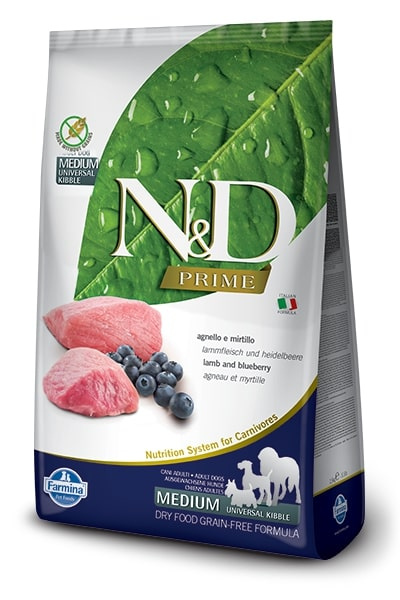 N&D PRIME DOG Adult M/L Lamb & Blueberry 12 kg