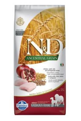 N&D LG DOG Adult M/L Chicken & Pomegranate 12 kg 