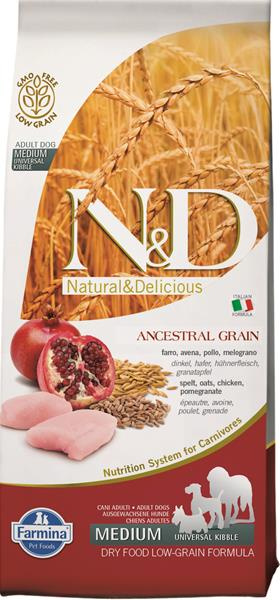 N&D LG DOG Adult M/L Chicken & Pomegranate 12 kg 