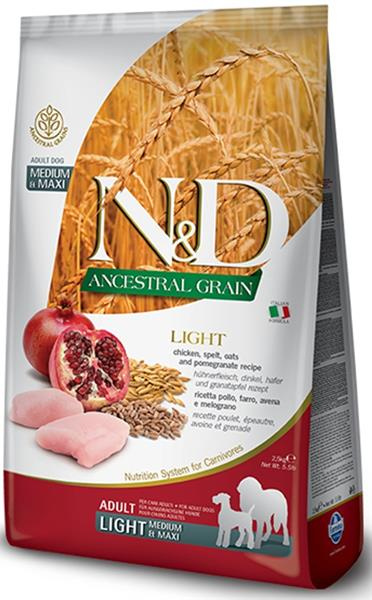 N&D LG DOG Light M/L Chicken&Pomegranate 2,5 kg