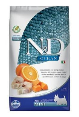 N&D OCEAN DOG Adult Mini Codfish&Pumpkin&Orange 2,5 kg