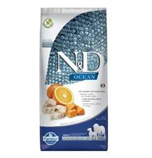 N&D OCEAN DOG Adult M/L Codfish&Pumpkin & Orange 12 kg 