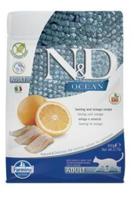 N&D OCEAN CAT GF Adult Herring & Orange 300 g