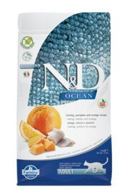 N&D OCEAN CAT GF Adult Herring, Pumpkin & Orange  1,5 kg