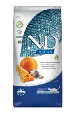 N&D OCEAN CAT GF Adult Herring, Pumpkin & Orange  5 kg 