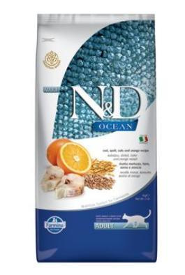 N&D OCEAN CAT LG Adult Codfish & Orange  5 kg 