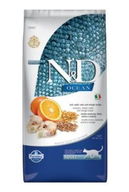 N&D OCEAN CAT LG Adult Codfish & Orange  10 kg