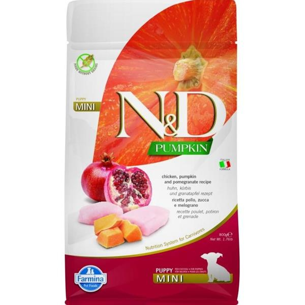 N&D Pumpkin DOG Puppy Mini Chicken & Pomegranate 800 g