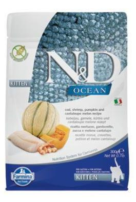 N&D OCEAN CAT Kitten Cod & Shrimp & Pumpkin&Melon 300 g