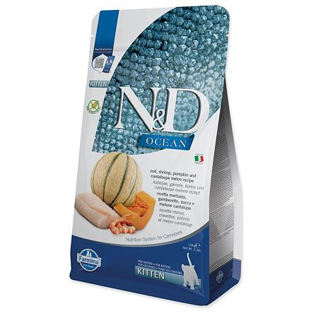 N&D OCEAN CAT Kitten Cod & Shrimp & Pumpkin&Melon 1,5 kg