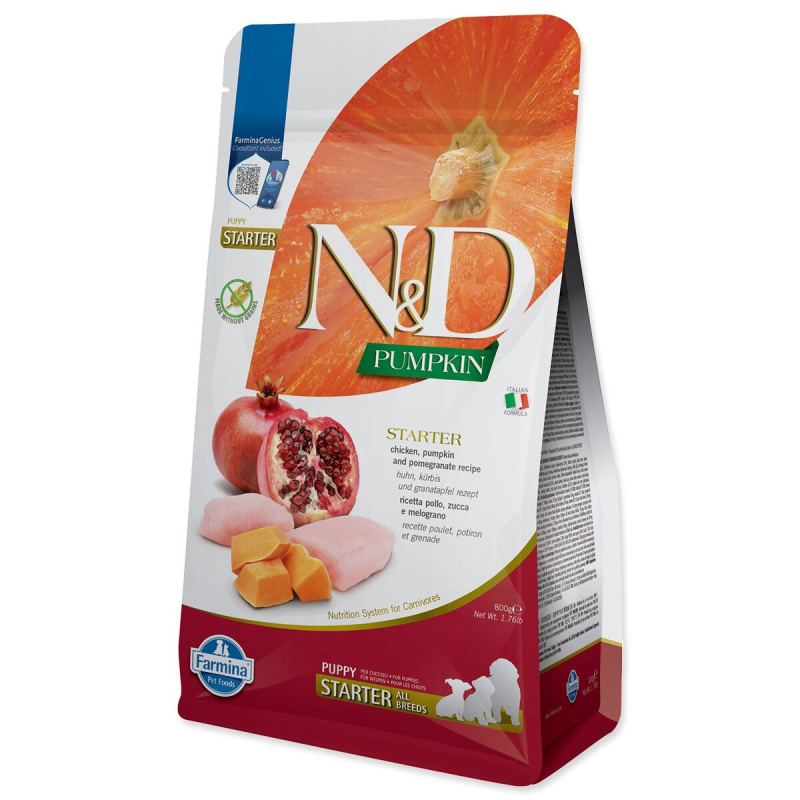 N&D Pumpkin DOG Puppy Starter Chicken&Pomegranate 800 g
