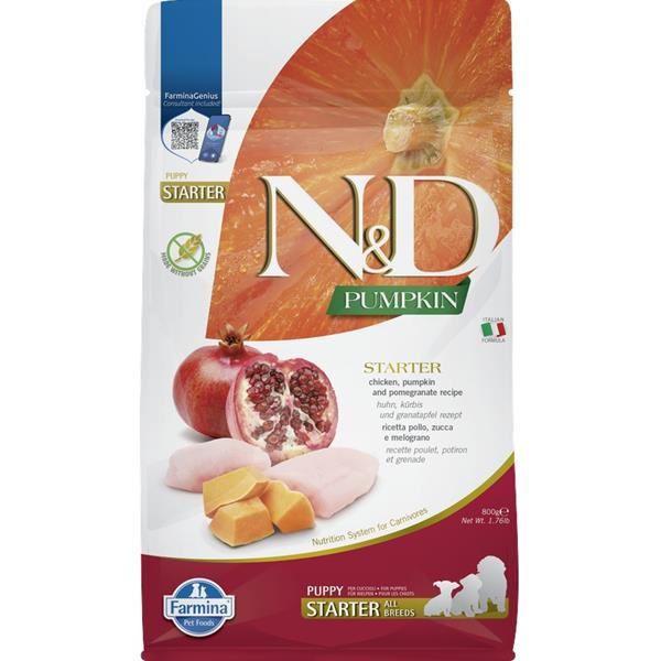 N&D Pumpkin DOG Puppy Starter Chicken&Pomegranate 800 g