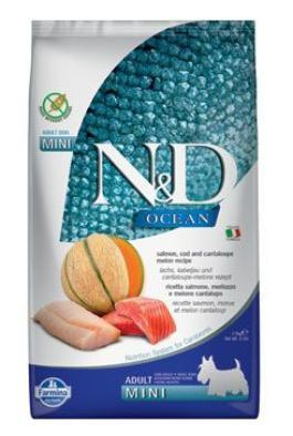 N&D OCEAN DOG Adult Mini Salmon & Cod & Melon 2,5 kg
