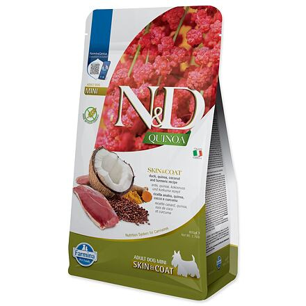 N&D Quinoa DOG Skin & Coat Duck & Coconut Mini 800g 800g