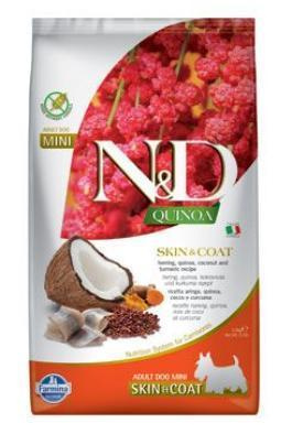 N&D Quinoa DOG Skin & Coat Herring & Coconut Mini 2,5 kg