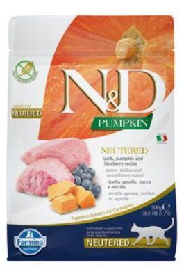 N&D Pumpkin CAT Neutered Lamb & Blueberry 300 g