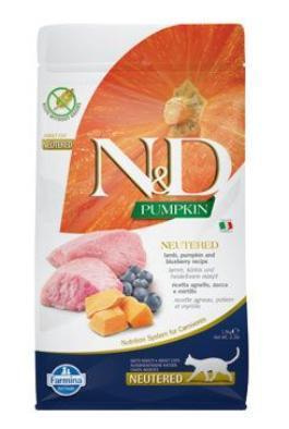 N&D Pumpkin CAT Neutered Lamb & Blueberry 1,5 kg