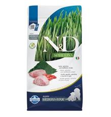 N&D SPIRULINA DOG Puppy M/L Lamb & Wolfberry 7kg 