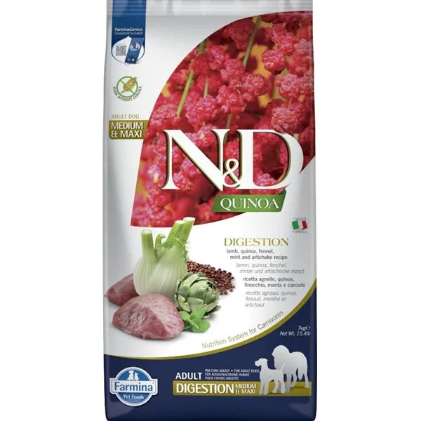 N&D Quinoa DOG Digestion Lamb & Fennel 7 kg 