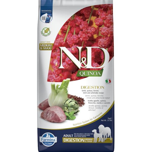 N&D Quinoa DOG Digestion Lamb & Fennel 7 kg 