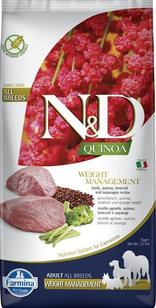 N&D Quinoa DOG Weight Management Lamb & Broccoli 7 kg 