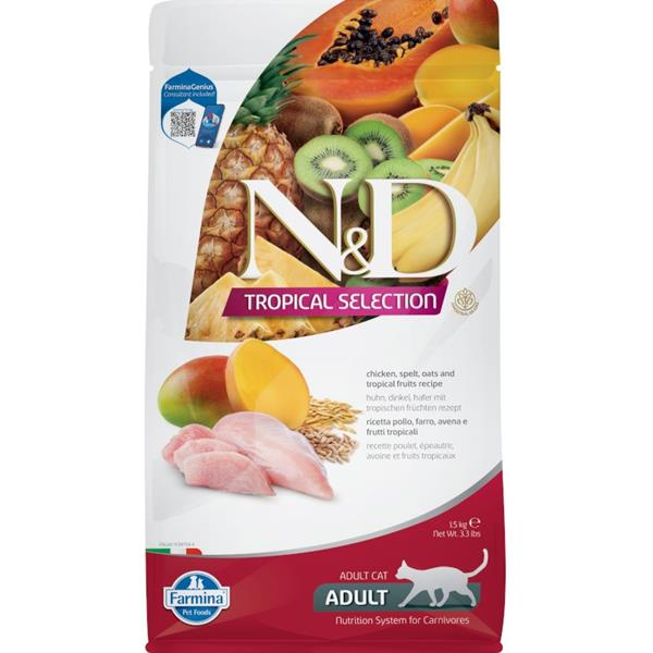 N&D TROPICAL SELECTION CAT Adult Chicken 1,5kg