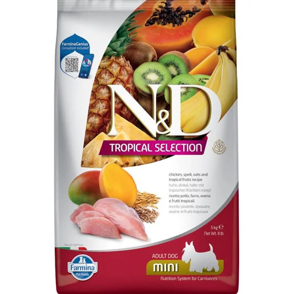 N&D TROPICAL SELECTION DOG Adult Mini Chicken 5kg 