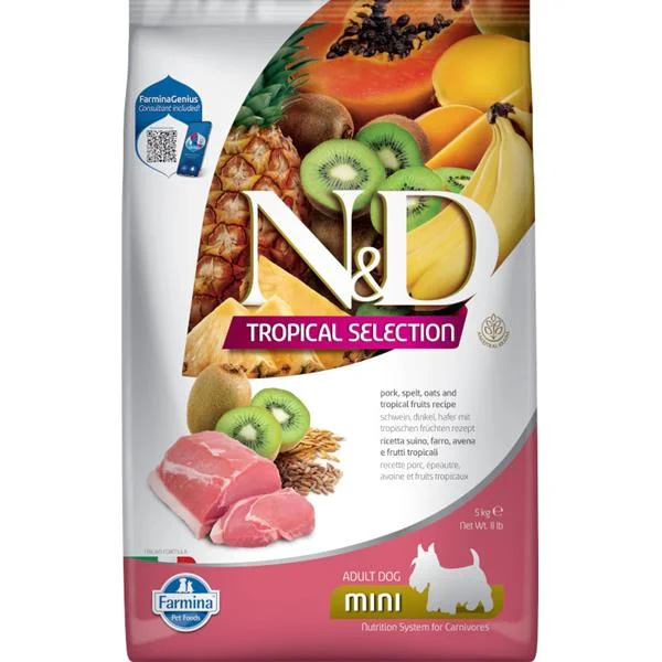 N&D TROPICAL SELECTION DOG Adult Mini Pork 5kg