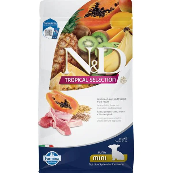 N&D TROPICAL SELECTION DOG Puppy Mini Lamb 1,5kg