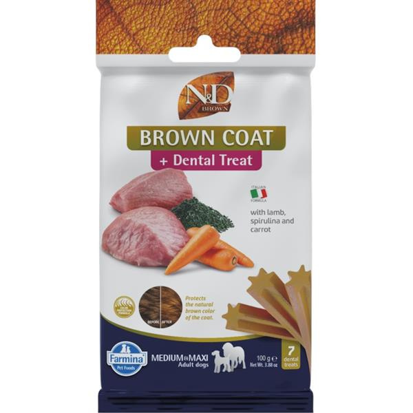 N&D BROWN Dog Dental Snack Lamb Medium & Maxi 100 g