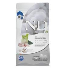 N&D WHITE DOG Adult Mini Sea Bass&Spirulina&Fenn 5 kg