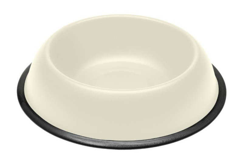 Miska kovová protiskluz MIRA Ivory 900 ml/25,5 cm