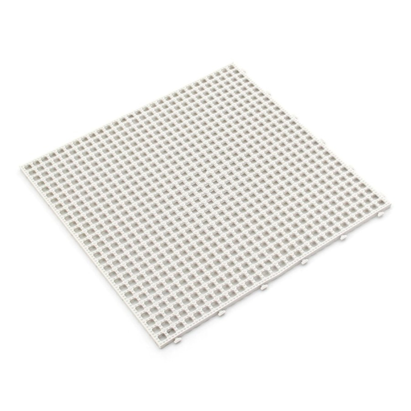FLOMAT Bílá plastová terasová dlažba Linea Flextile - délka 39 cm, šířka 39 cm, výška 0,8 cm