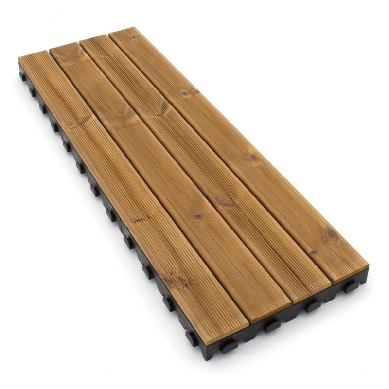 FLOMAT Dřevěná terasová dlažba Linea Combi-Wood - délka 39 cm, šířka 117 cm, výška 6,5 cm