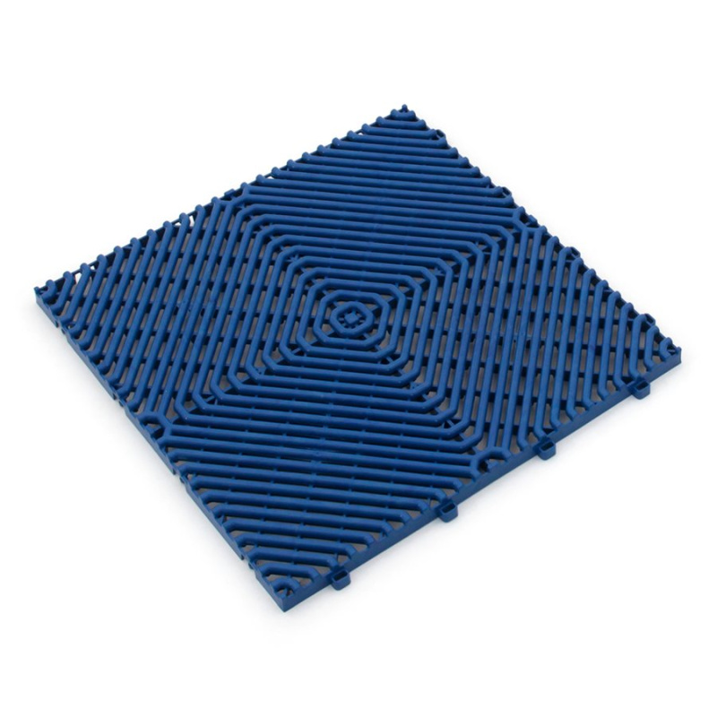 FLOMAT Modrá plastová terasová dlažba Linea Rombo - délka 38,3 cm, šířka 38,3 cm, výška 1,7 cm