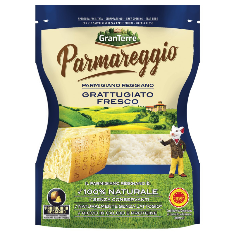 Parmareggio Parmigiano Reggiano parmezán strouhaný