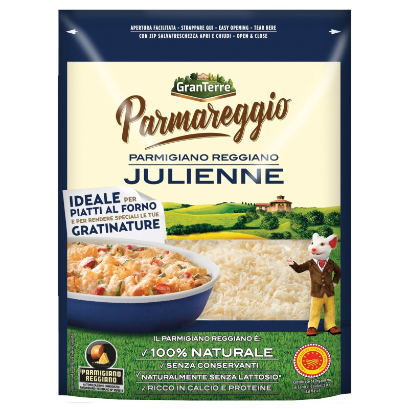 Parmareggio Parmigiano Reggiano Julienne strouhaný sýr
