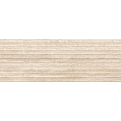 Obklad Ragno Travertino beige 3D vein cut 40x120 cm reliéfní RCUN