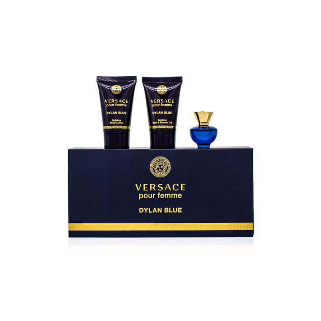 Versace Pour Femme Dylan Blue - EDP 5 ml + tělové mléko 25 ml + sprchový gel 25 ml