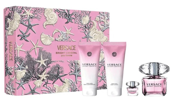 Versace Bright Crystal - EDT 90 ml + tělové mléko 100 ml + sprchový gel 100 ml + EDT 5 ml