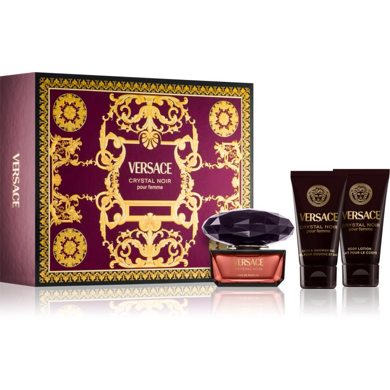 VERSACE Crystal Noir (EdP 50ml+BL 50ml+BSG 50ml)