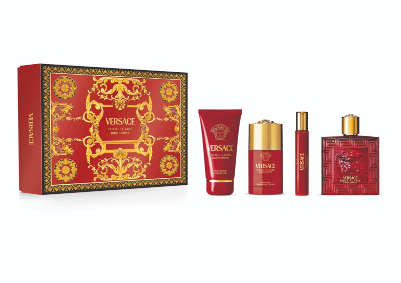 Versace Eros Flame dárkový set pro muže 4 ks