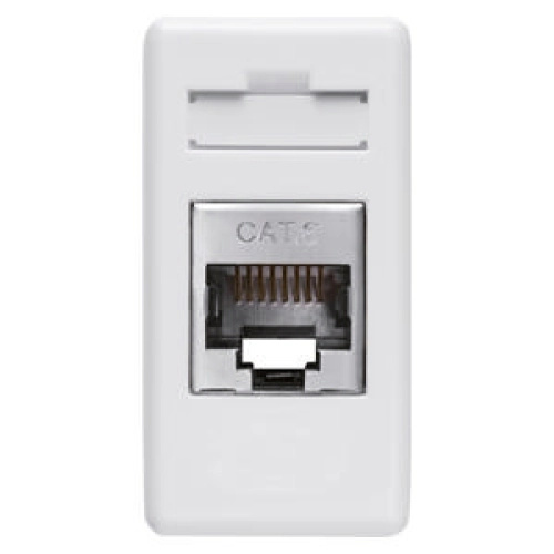 Gewiss 27 Combi datová zásuvka RJ45 Cat6 FTP bílá GW20686