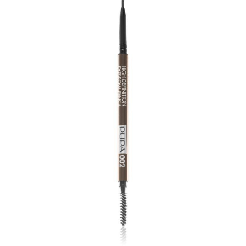 PUPA Milano High Definition automatická tužka na obočí voděodolná odstín 002 Brown 0.09 g